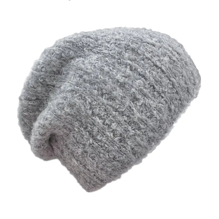 Fair Trade Gray Loop Knit Alpaca Beanie 1