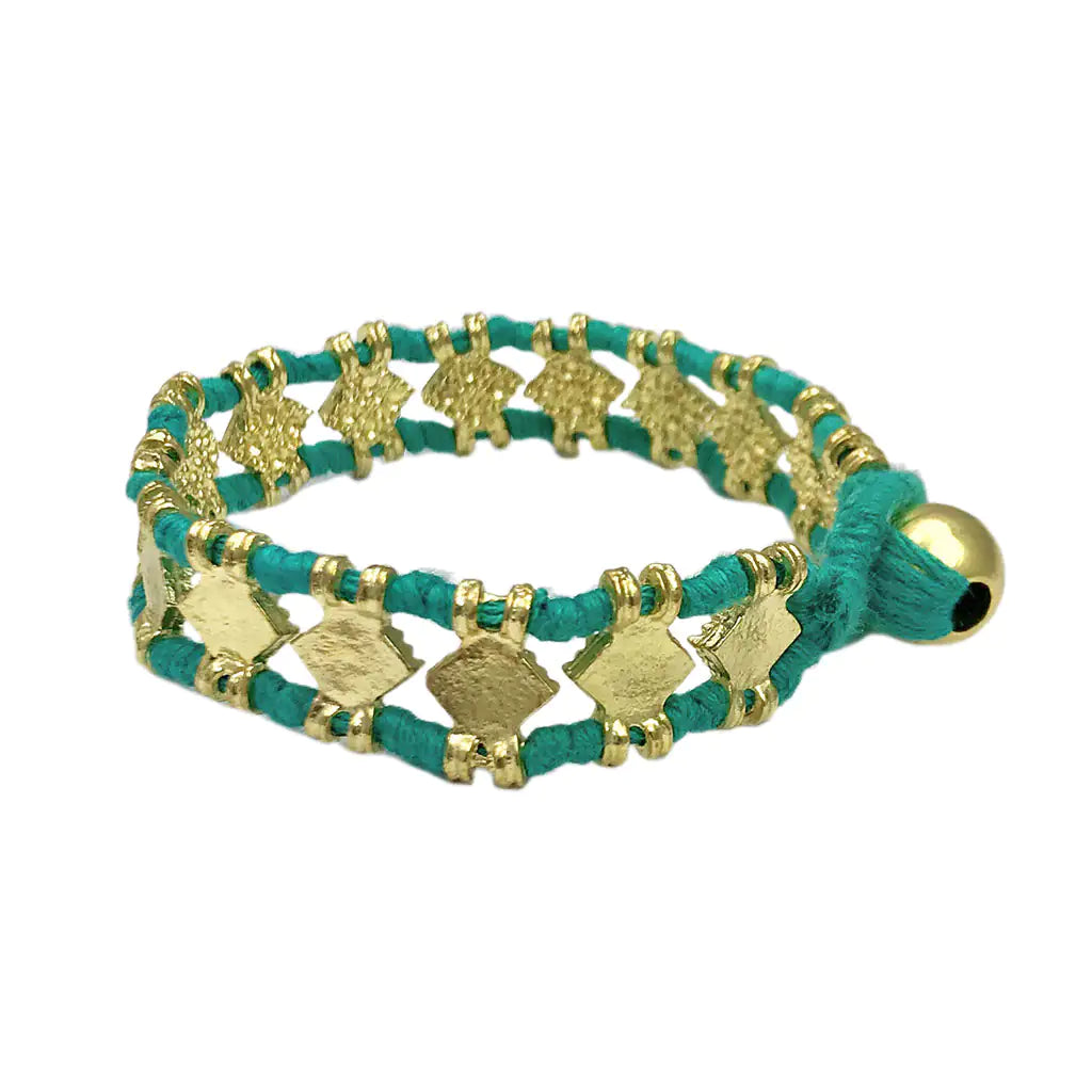 Fair Trade Amara Bracelet Aqua