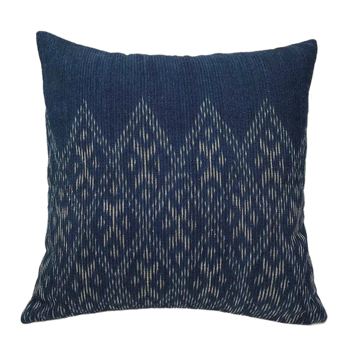 Fair Trade Eco-Friendly Indigo Diamond Pillow Cover 1