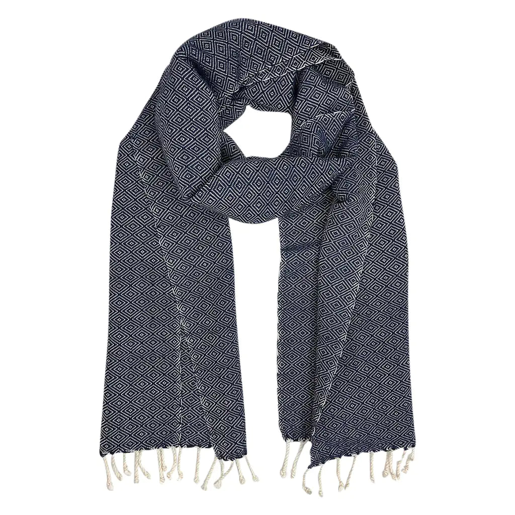 Fair Trade Eco-Friendly Organic Cotton Diamond Scarf 1