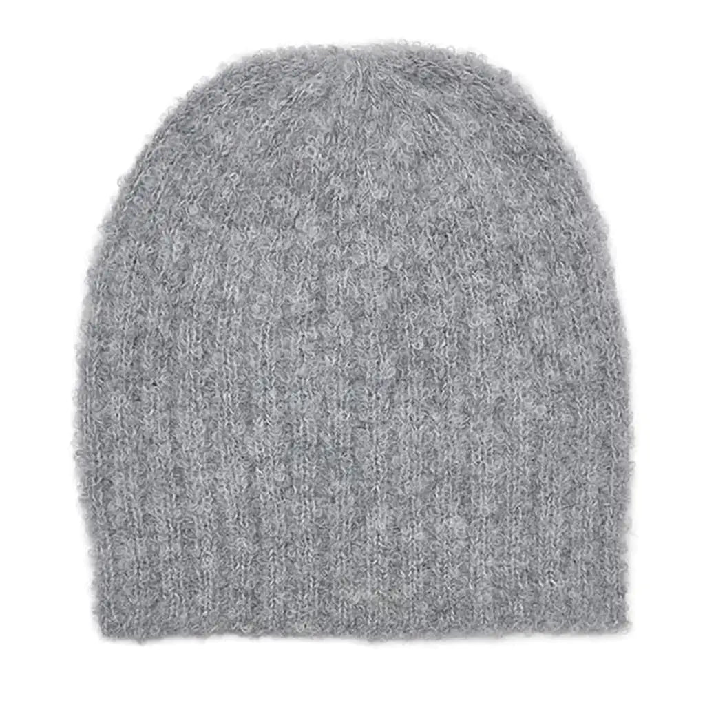 Fair Trade Gray Loop Knit Alpaca Beanie 3