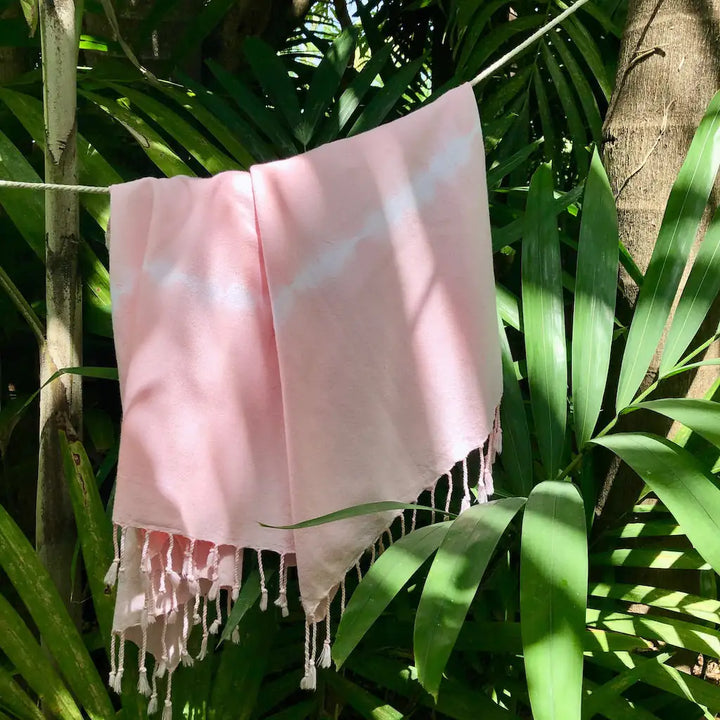 Fair Trade Rose Tie Dye Turkish Beach Towel 2