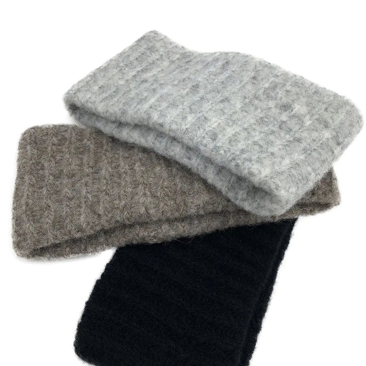 Fair Trade Autumn Ribbed Alpaca Ear Warmer 4