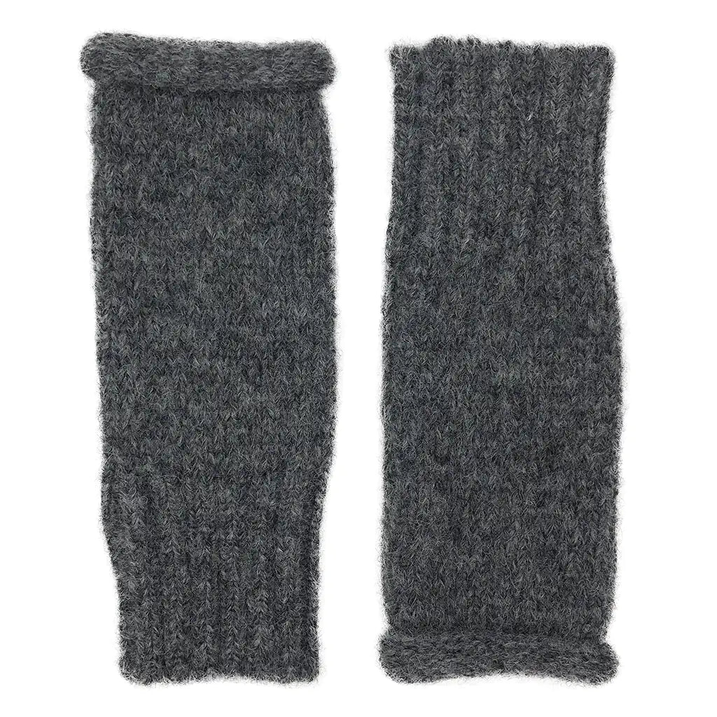 Fair Trade Charcoal Essential Knit Alpaca Gloves 1