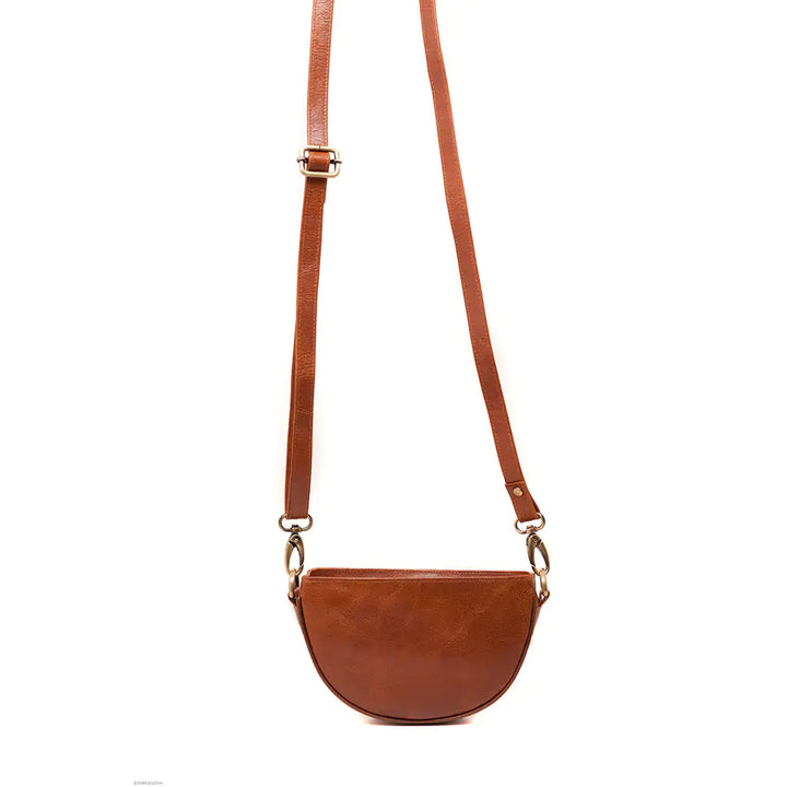 Fair Trade Brown Half Moon Bag 1