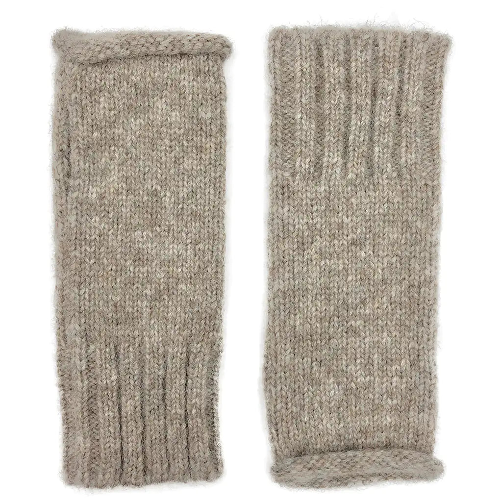 Fair Trade Beige Essential Knit Alpaca Gloves 1