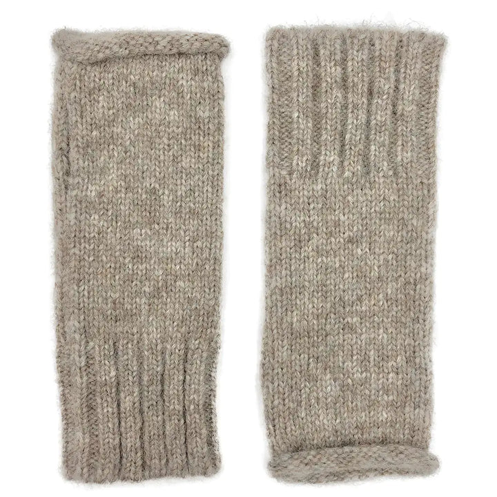 Fair Trade Beige Essential Knit Alpaca Gloves 1