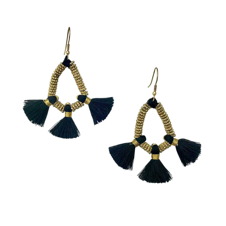 Fair Trade Nira Fringe Earrings 2