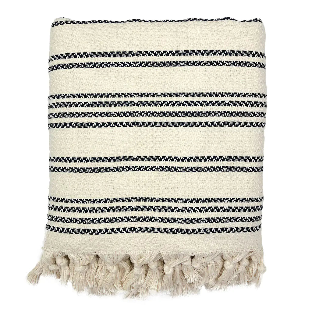 Fair Trade Eco-Friendly Woven Stripe Turkish Throw 10