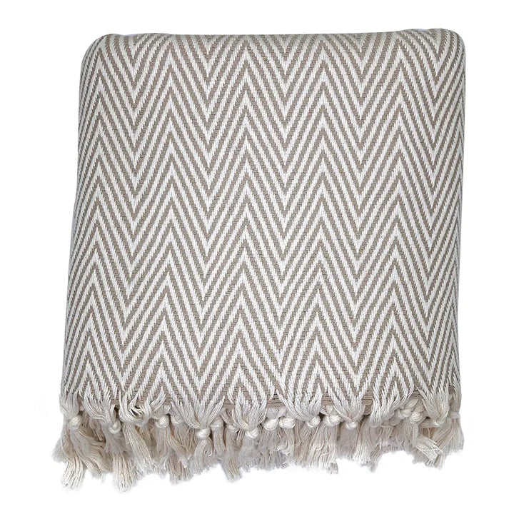 Fair Trade Chunky Chevron Turkish Throw 7