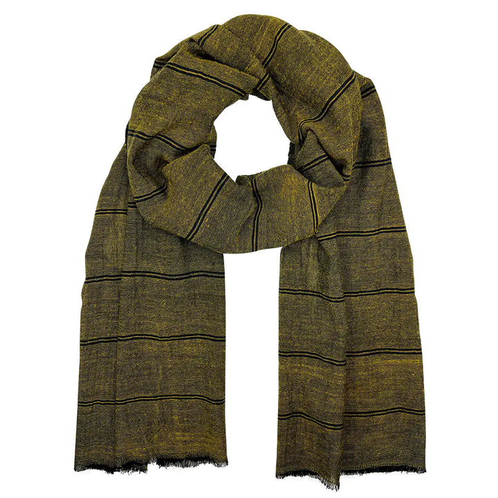 Fair Trade Earthy Striped Scarf 8