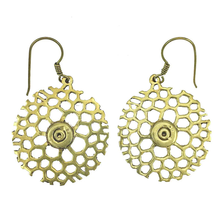 Fair Trade Honeycomb Bomb Earrings 1