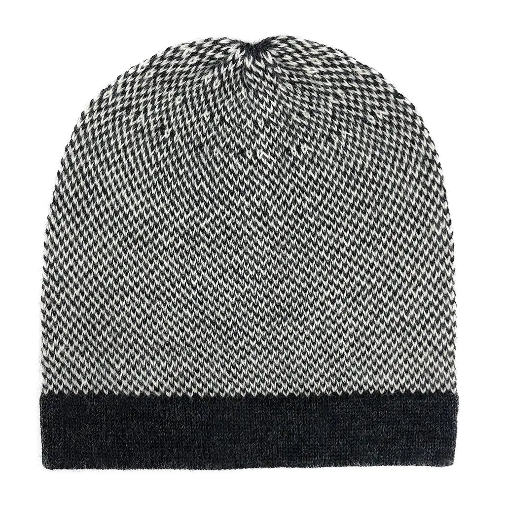 Fair Trade Midnight Interwoven Alpaca Beanie 3