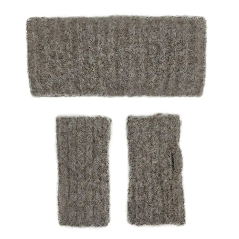 Fair Trade Autumn Ribbed Alpaca Ear Warmer 5