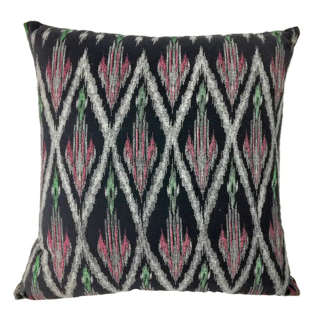 Fair Trade eco-Friendly Tribal Ikat Pillow Cover 1