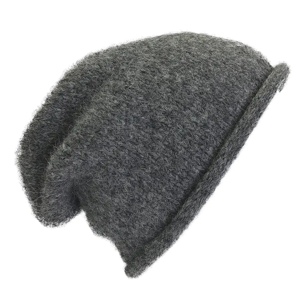 Fair Trade Charcoal Essential Knit Alpaca Beanie 1