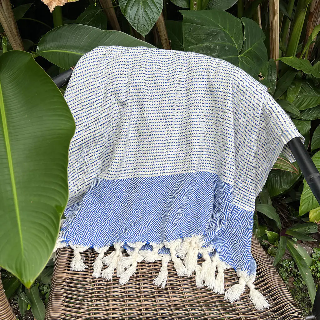 Fair Trade Diamond Stripe Turkish Towel 3