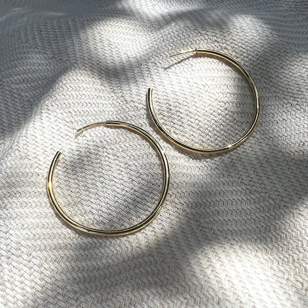 Fair Trade Classic Bombshell Hoop Earrings 3