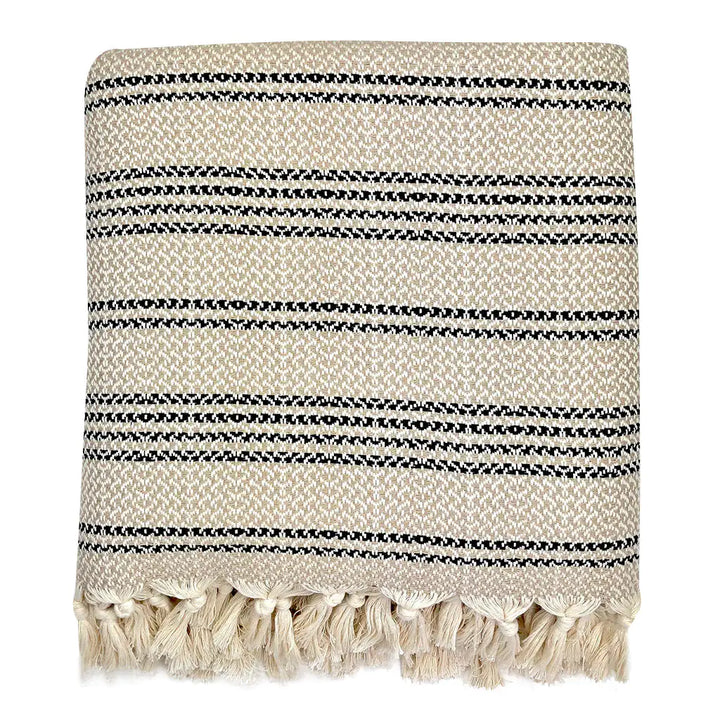 Fair Trade Eco-Friendly Woven Stripe Turkish Throw 8