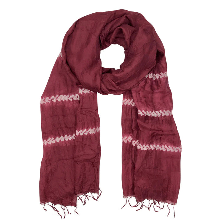 Fair Trade Eco-Friendly Women-Owned Tie Dye Khmer Silk Scarf 2