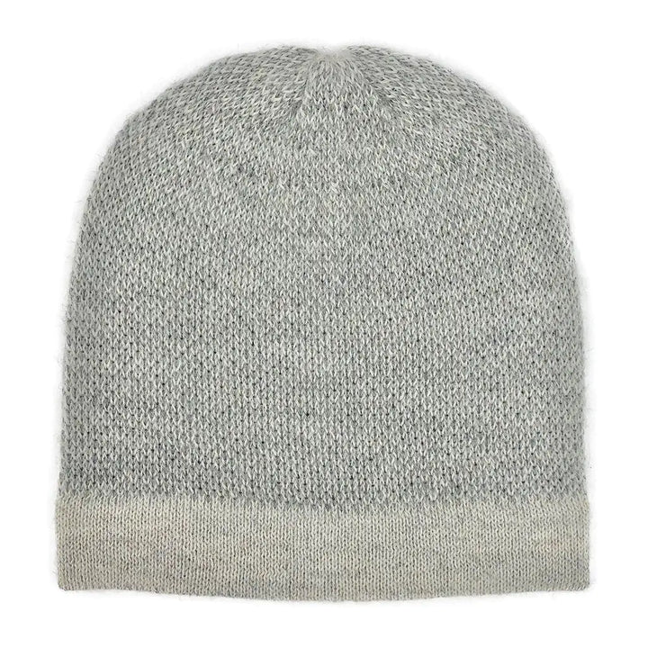 Fair Trade Gray Interwoven Alpaca Beanie 3