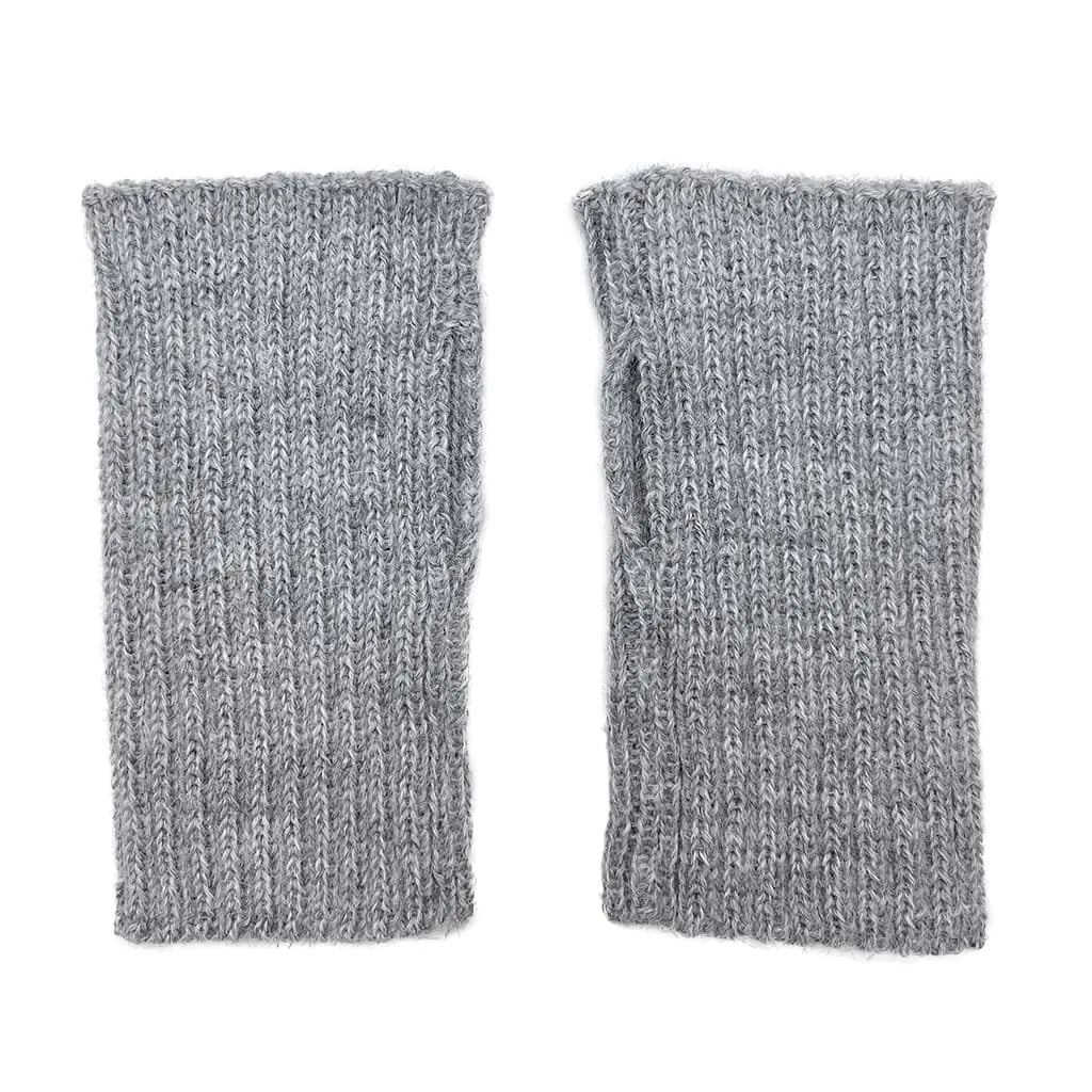 Fair Trade Gray Minimalist Alpaca Gloves 1