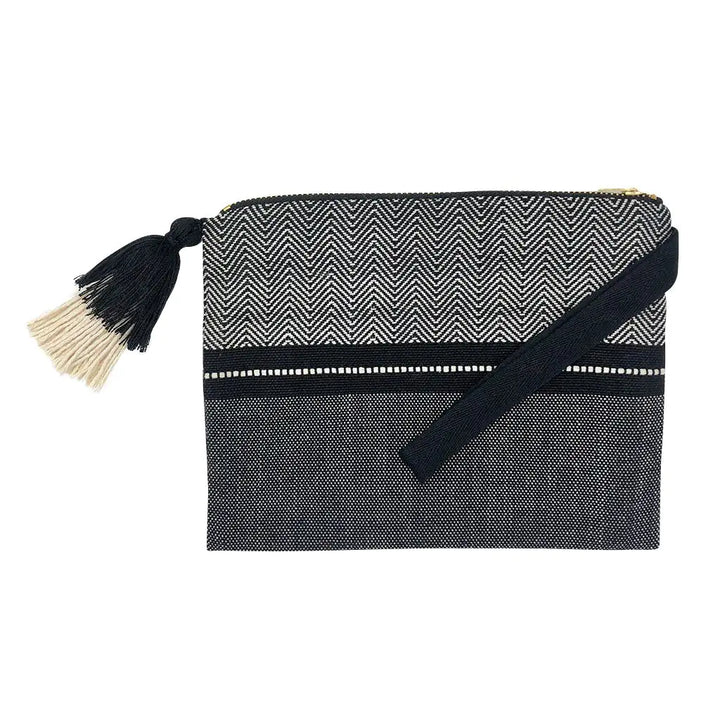 Fair Trade Handloom Stripe Cosmetic Bag 1