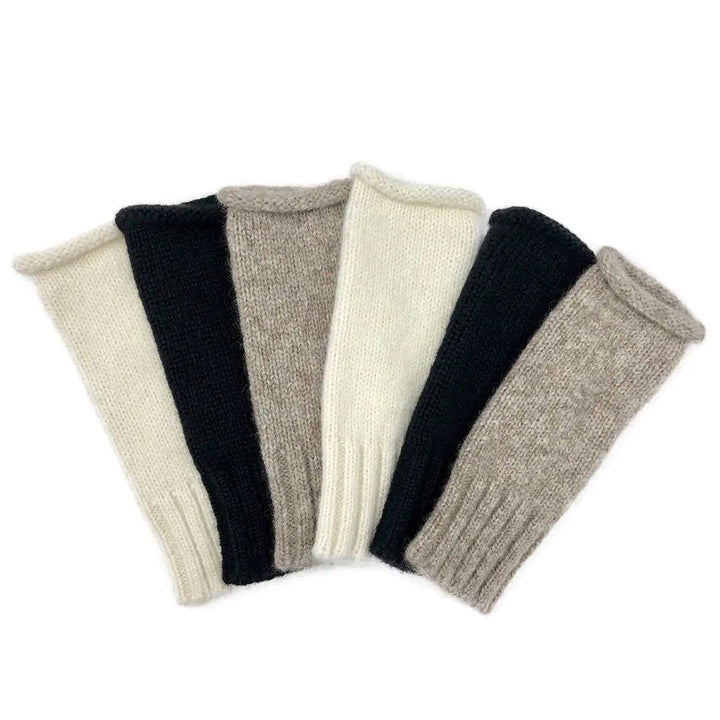 Fair Trade Beige Essential Knit Alpaca Gloves 4