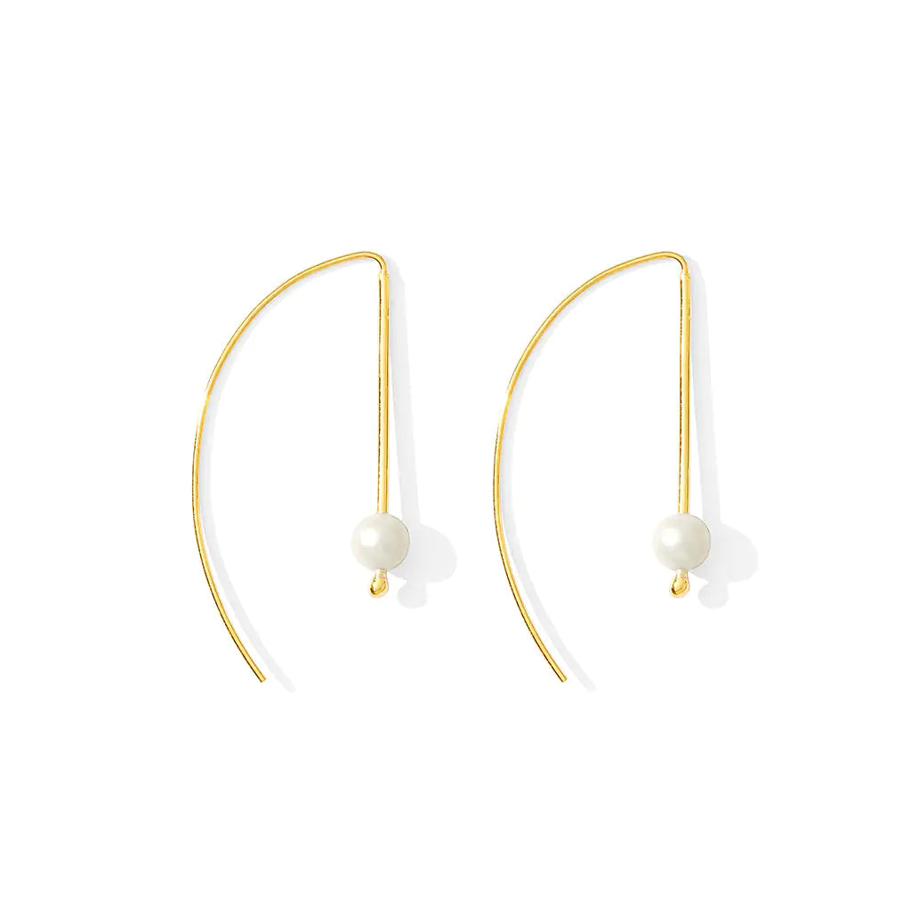 Fair Trade Freshwater Pearl Hook Earrings 1