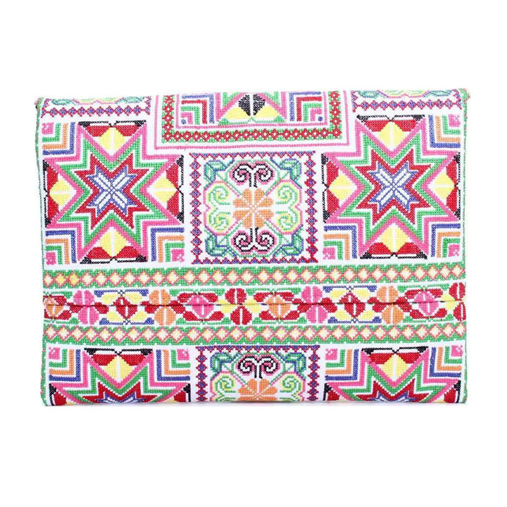 Fair Trade Needlepoint Star Clutch 4