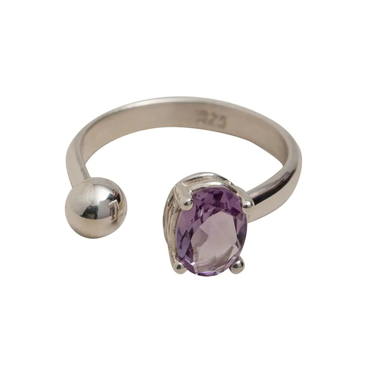 Fair Trade Amethyst Ball Ring 1