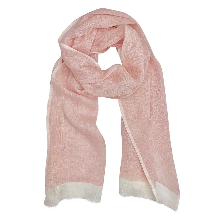 Fair Trade Eco-Friendly Gauze Linen Two Tone Scarf 7