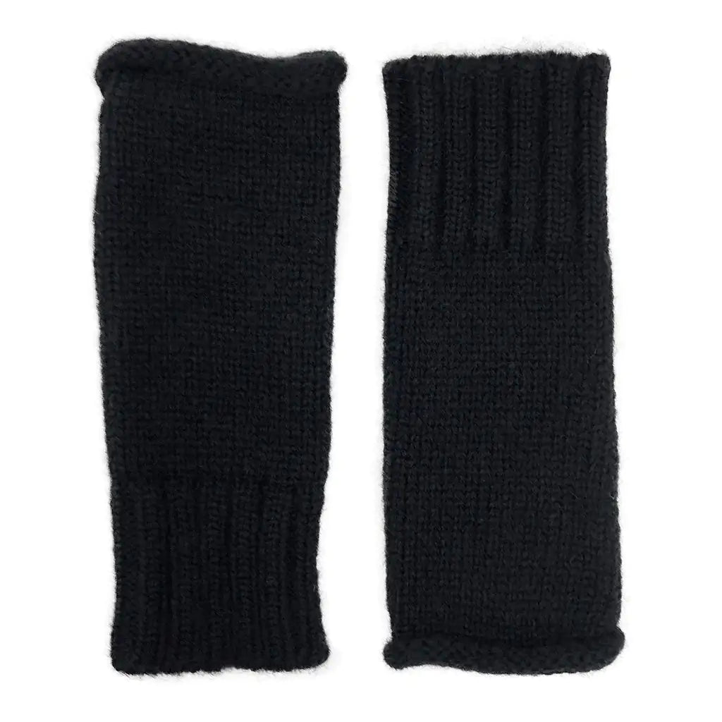 Fair Trade Black Essential Knit Alpaca Gloves 1