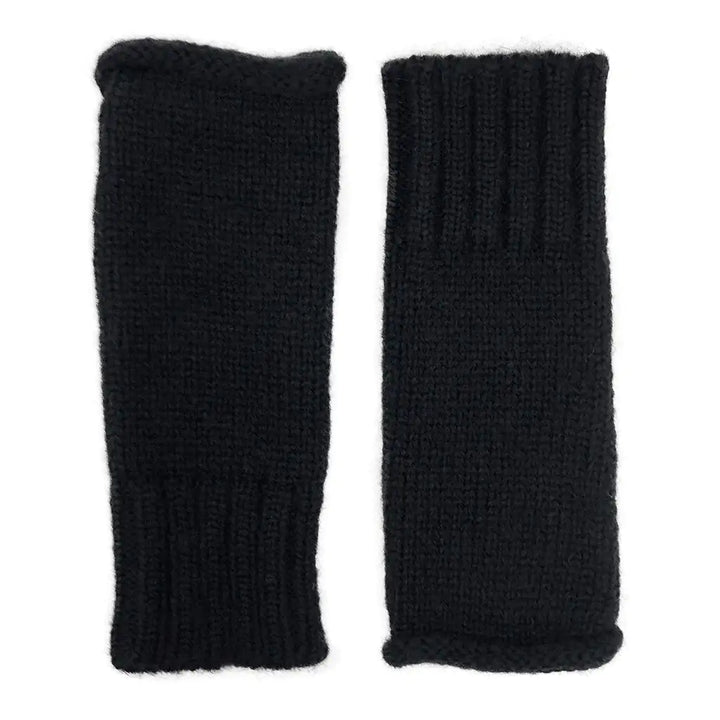 Fair Trade Black Essential Knit Alpaca Gloves 1