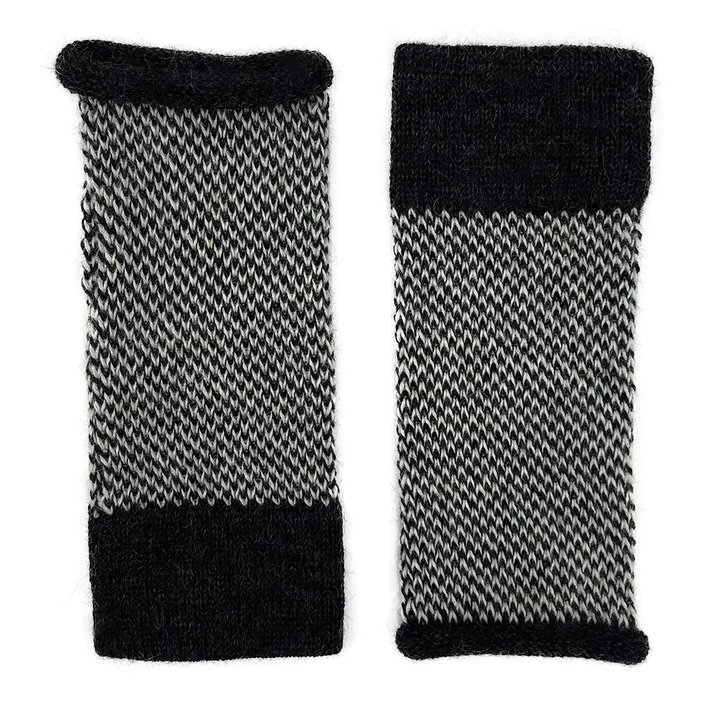 Fair Trade Midnight Interwoven Alpaca Gloves 1