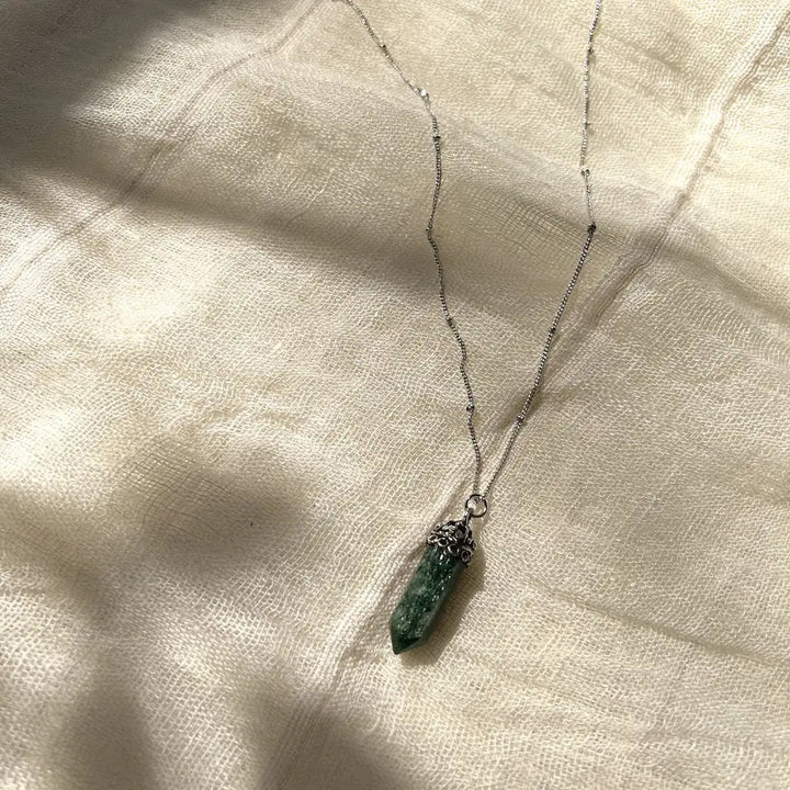 Fair Trade Aventurine Crystal Necklace 3