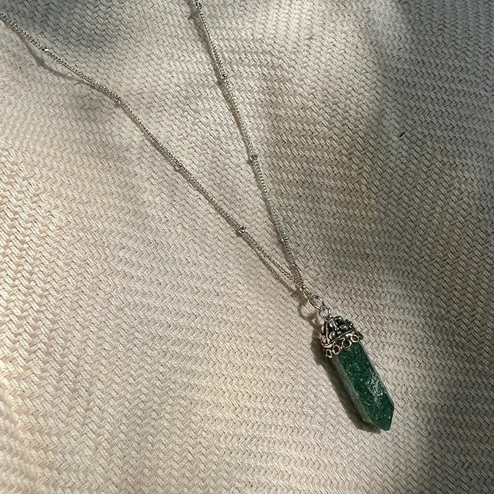 Fair Trade Aventurine Crystal Necklace 2