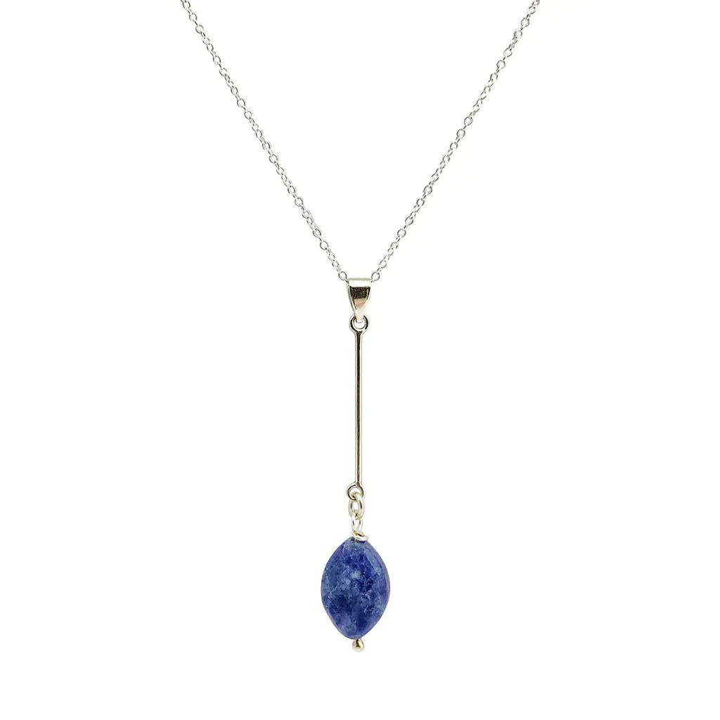 Fair Trade Sodalite Bar Necklace 1