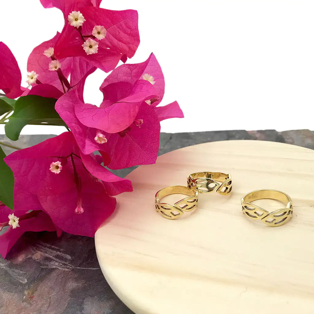 Fair Trade Cambodian Leaf Ring 2