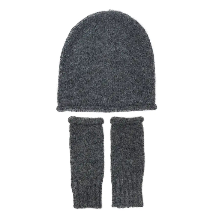 Fair Trade Charcoal Essential Knit Alpaca Beanie 2