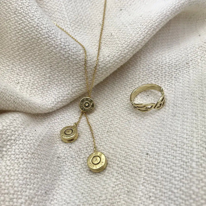 Fair Trade Cambodian Leaf Ring 5