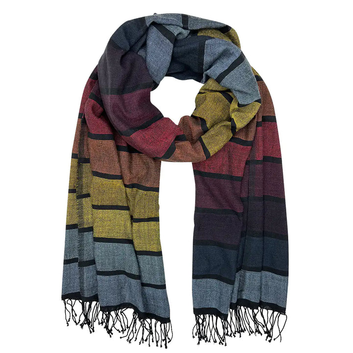 Fair Trade Eco-Friendly Rainbow Wrap Scarf 1