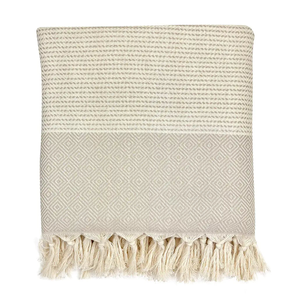 Fair Trade Diamond Stripe Turkish Throw 6