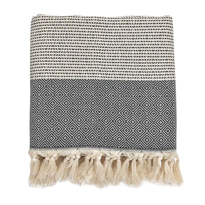 Fair Trade Diamond Stripe Turkish Throw 8