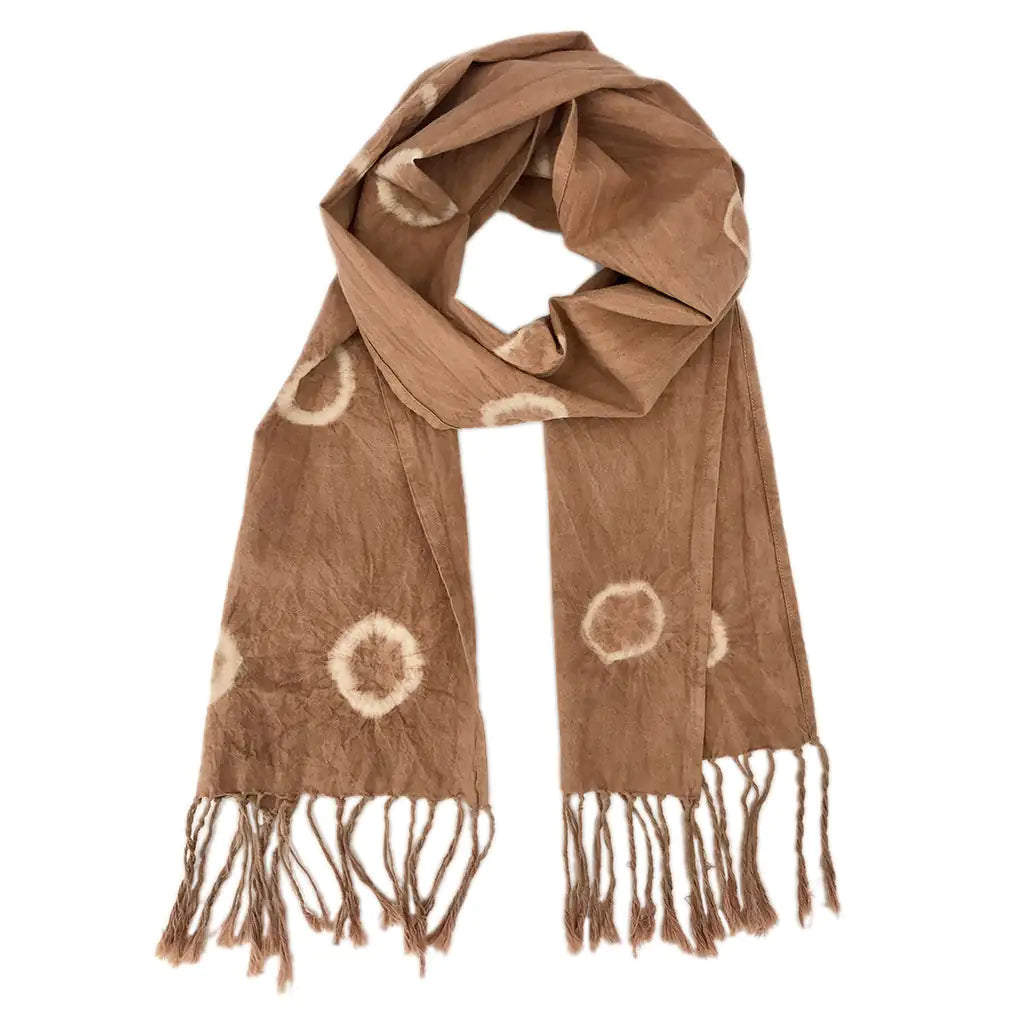 Fair Trade Almond Tie Dyed Circle Scarf 1