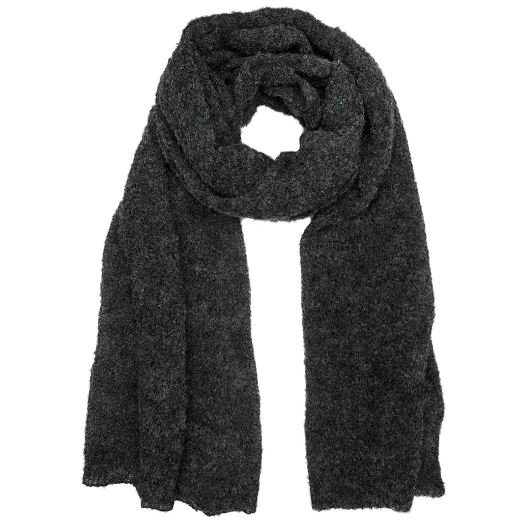 Fair Trade Charcoal Ultra Plush Alpaca Scarf 1