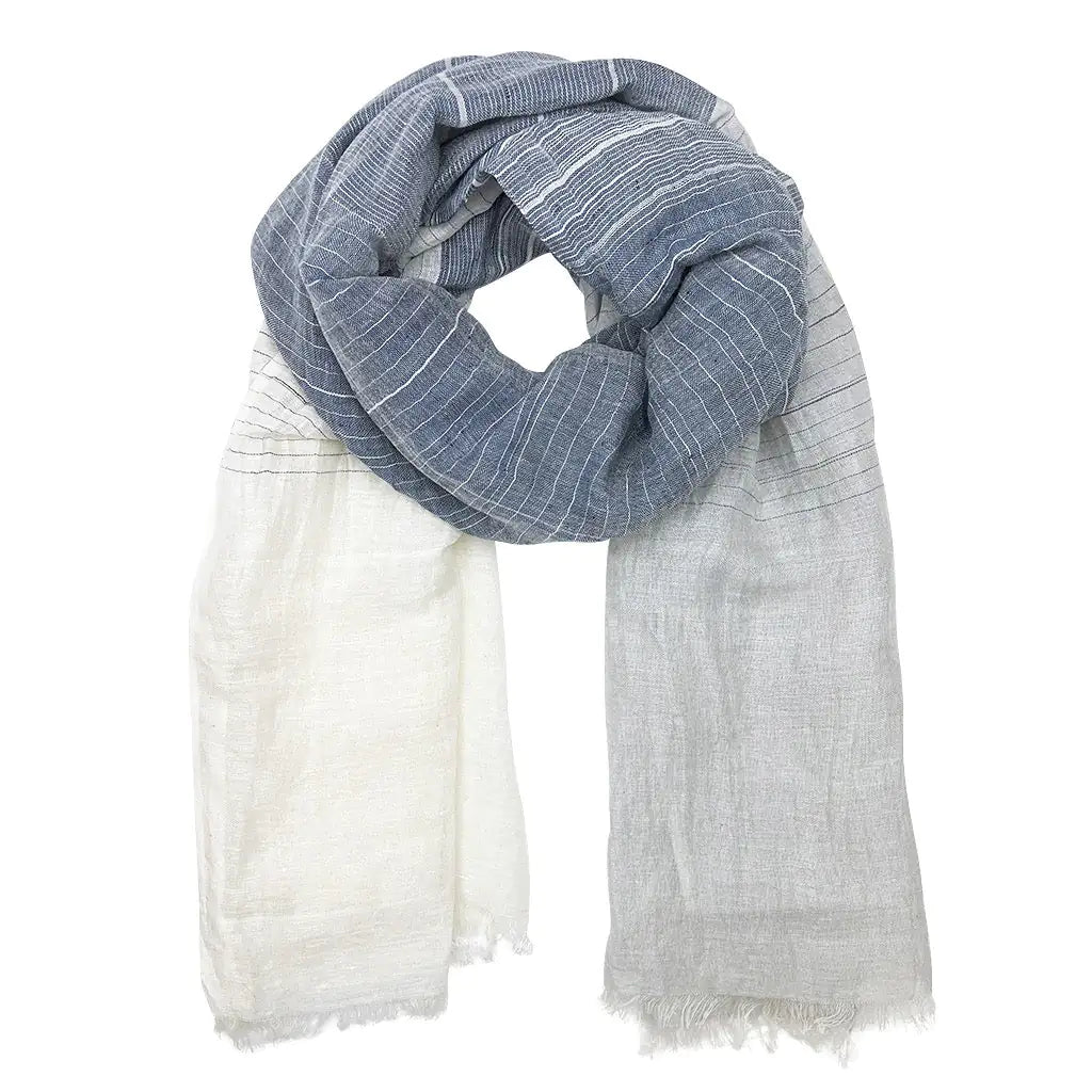 Fair Trade Eco-Friendly Linen Cotton Blend Wrap Scarf 1