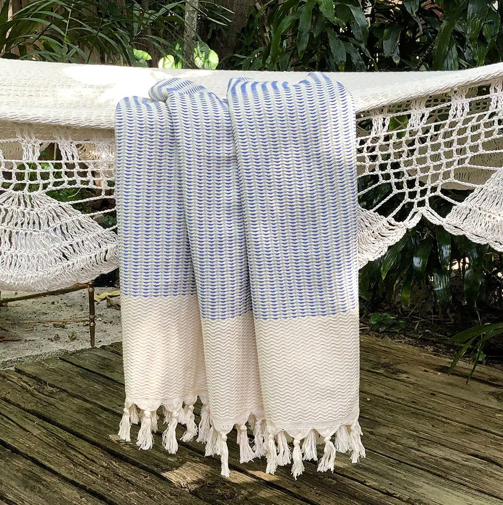 Fair Trade Plush Wavy Turkish Towel 1