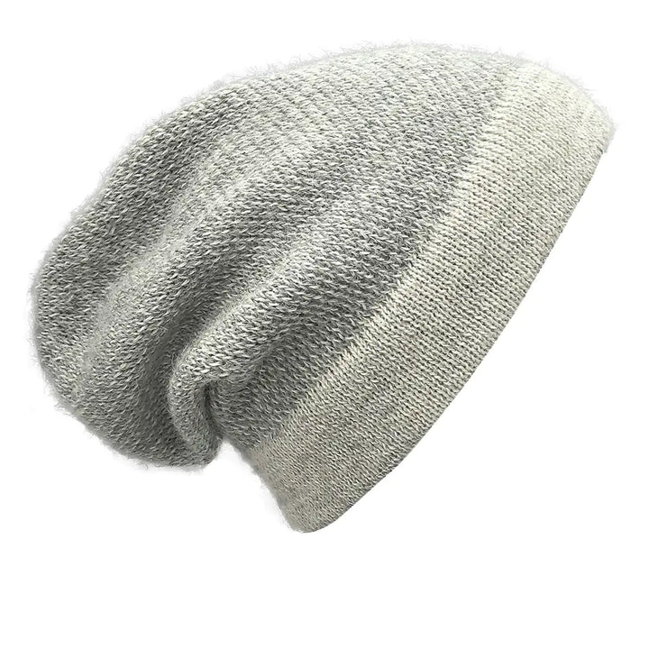 Fair Trade Gray Interwoven Alpaca Beanie 1