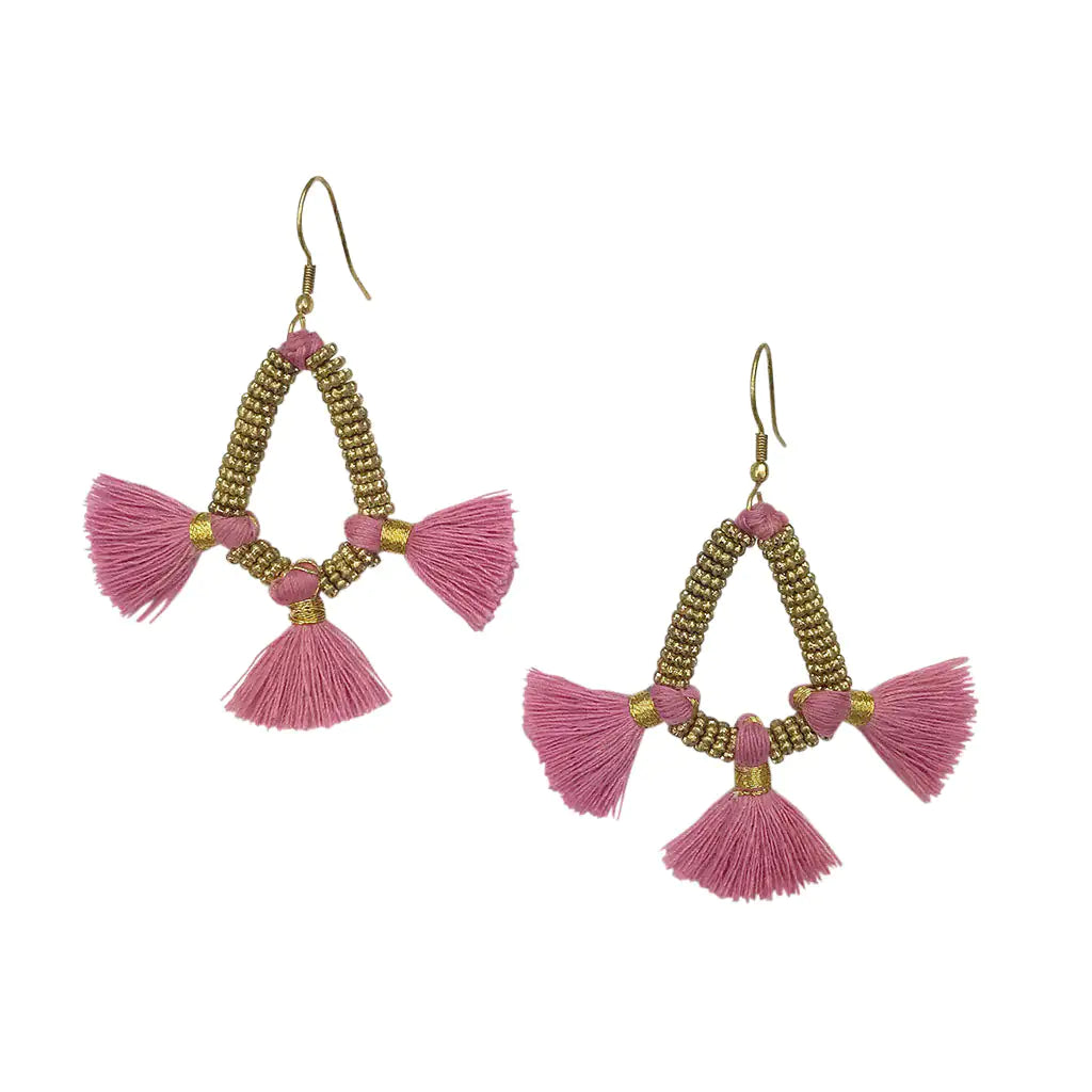 Fair Trade Nira Fringe Earrings 1